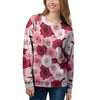 Red And Pink Rose Floral Women's Sweatshirt-grizzshop