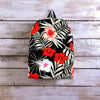 Red And White Hibiscus Flowers Hawaiian Print Backpack-grizzshop