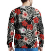 Red And White Hibiscus Flowers Hawaiian Print Men's Sweatshirt-grizzshop