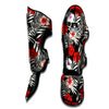 Red And White Hibiscus Flowers Hawaiian Print Muay Thai Shin Guard-grizzshop