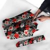 Red And White Hibiscus Flowers Hawaiian Print Umbrella-grizzshop