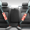 Red And White Hibiscus Hawaiian Print Seat Belt Cover-grizzshop