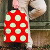 Red And White Polka Dot Backpack-grizzshop