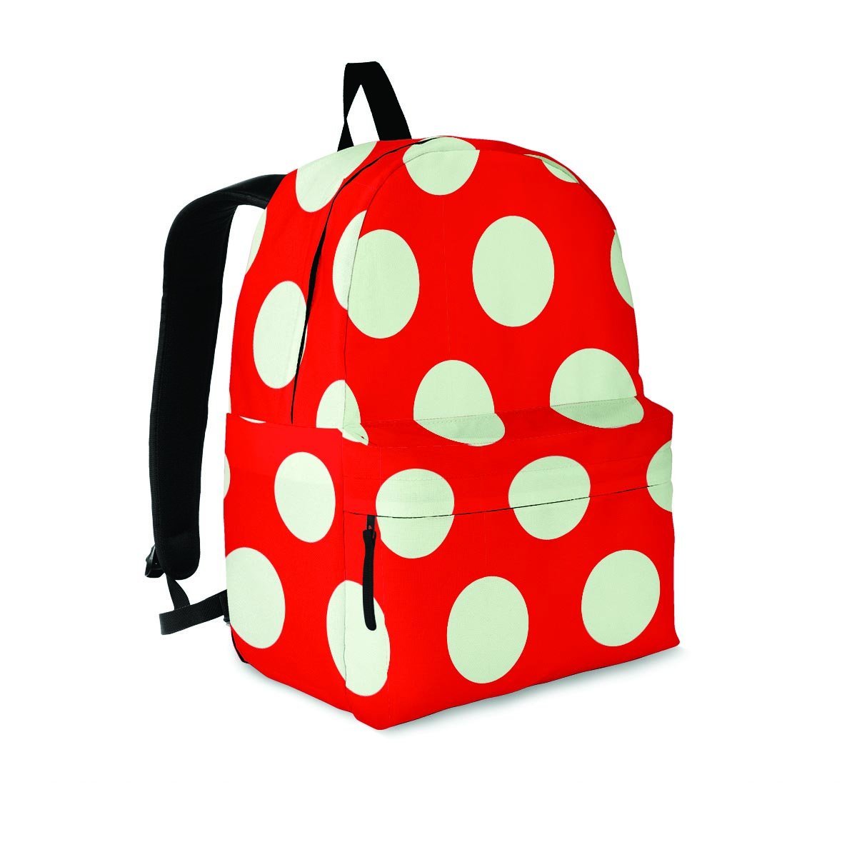 Red And White Polka Dot Backpack-grizzshop