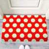 Red And White Polka Dot Door Mat-grizzshop