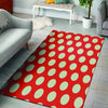 Red And White Polka Dot Floor Mat-grizzshop