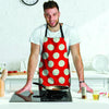 Red And White Polka Dot Men's Apron-grizzshop