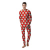 Red And White Polka Dot Men's Pajamas-grizzshop