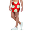 Red And White Polka Dot Mini Skirt-grizzshop