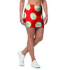 Red And White Polka Dot Mini Skirt-grizzshop