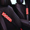 Red And White Polka Dot Seat Belt Cover-grizzshop