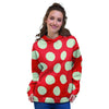 Red And White Polka Dot Women's Hoodie-grizzshop