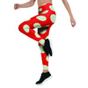 Red And White Polka Dot Women's Leggings-grizzshop