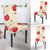 Red Apple Pattern Print Chair Cover-grizzshop