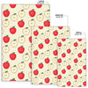 Red Apple Pattern Print Floor Mat-grizzshop