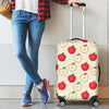 Red Apple Pattern Print Luggage Cover Protector-grizzshop