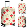 Red Apple Pattern Print Luggage Cover Protector-grizzshop