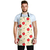 Red Apple Pattern Print Men's Apron-grizzshop