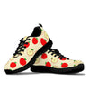 Red Apple Pattern Print Sneaker Shoes For Men Women-grizzshop