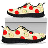 Red Apple Pattern Print Sneaker Shoes For Men Women-grizzshop