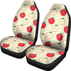 Red Apple Pattern Print Universal Fit Car Seat Covers-grizzshop