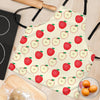 Red Apple Pattern Print Women's Apron-grizzshop