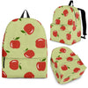 Red Apple Print Pattern Backpack-grizzshop