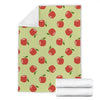 Red Apple Print Pattern Blanket-grizzshop