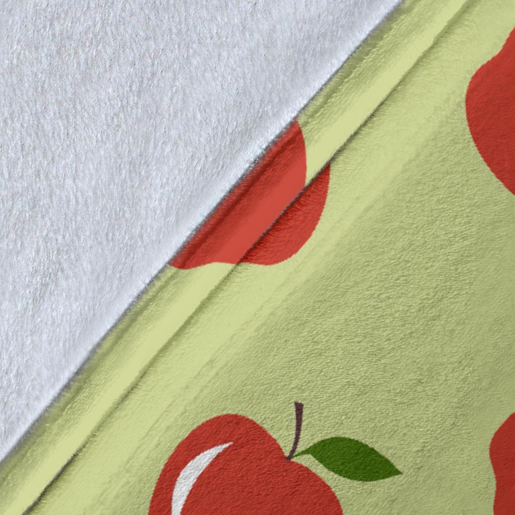 Red Apple Print Pattern Blanket-grizzshop