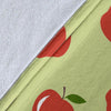 Red Apple Print Pattern Blanket-grizzshop