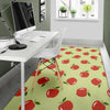 Red Apple Print Pattern Floor Mat-grizzshop