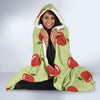Load image into Gallery viewer, Red Apple Print Pattern Hooded Blanket-grizzshop