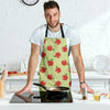 Red Apple Print Pattern Men's Apron-grizzshop