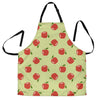 Red Apple Print Pattern Men's Apron-grizzshop