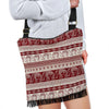 Red Aztec Elephant Pattern Print Crossbody Bags-grizzshop