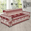 Red Aztec Elephant Pattern Print Sofa Covers-grizzshop