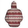 Red Aztec Elephant Pattern Print Women Men Pullover Hoodie-grizzshop