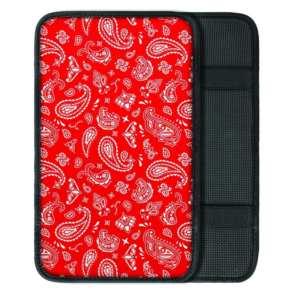 Red Bandana Car Console Cover-grizzshop