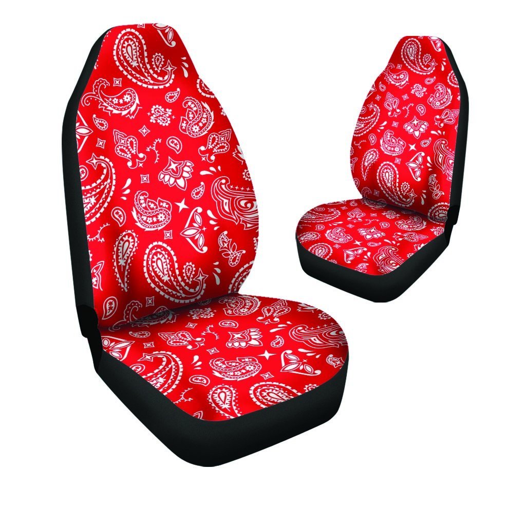 Red Bandana Car Seat Covers-grizzshop