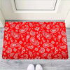 Red Bandana Door Mat-grizzshop