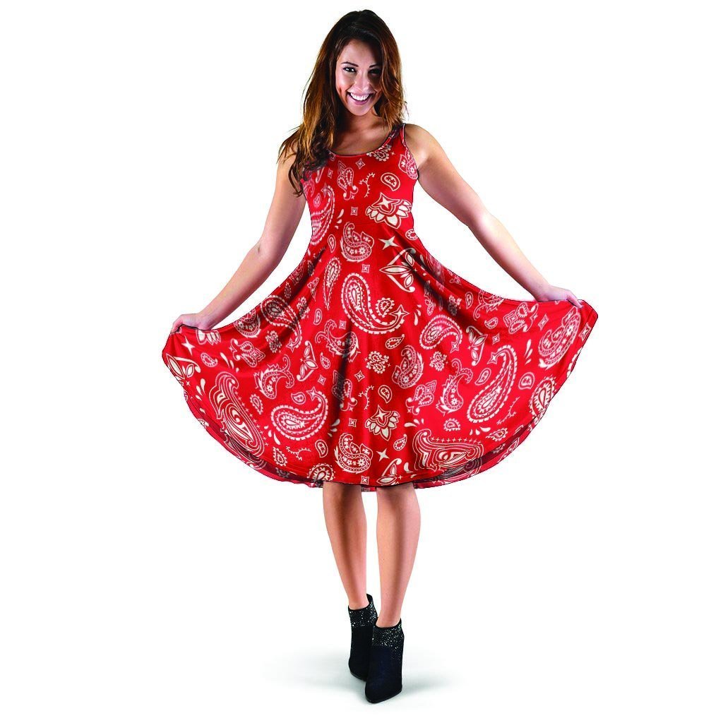 Red Bandana Dress-grizzshop