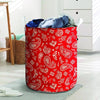 Red Bandana Laundry Basket-grizzshop