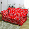 Red Bandana Loveseat Cover-grizzshop