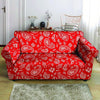 Red Bandana Loveseat Cover-grizzshop