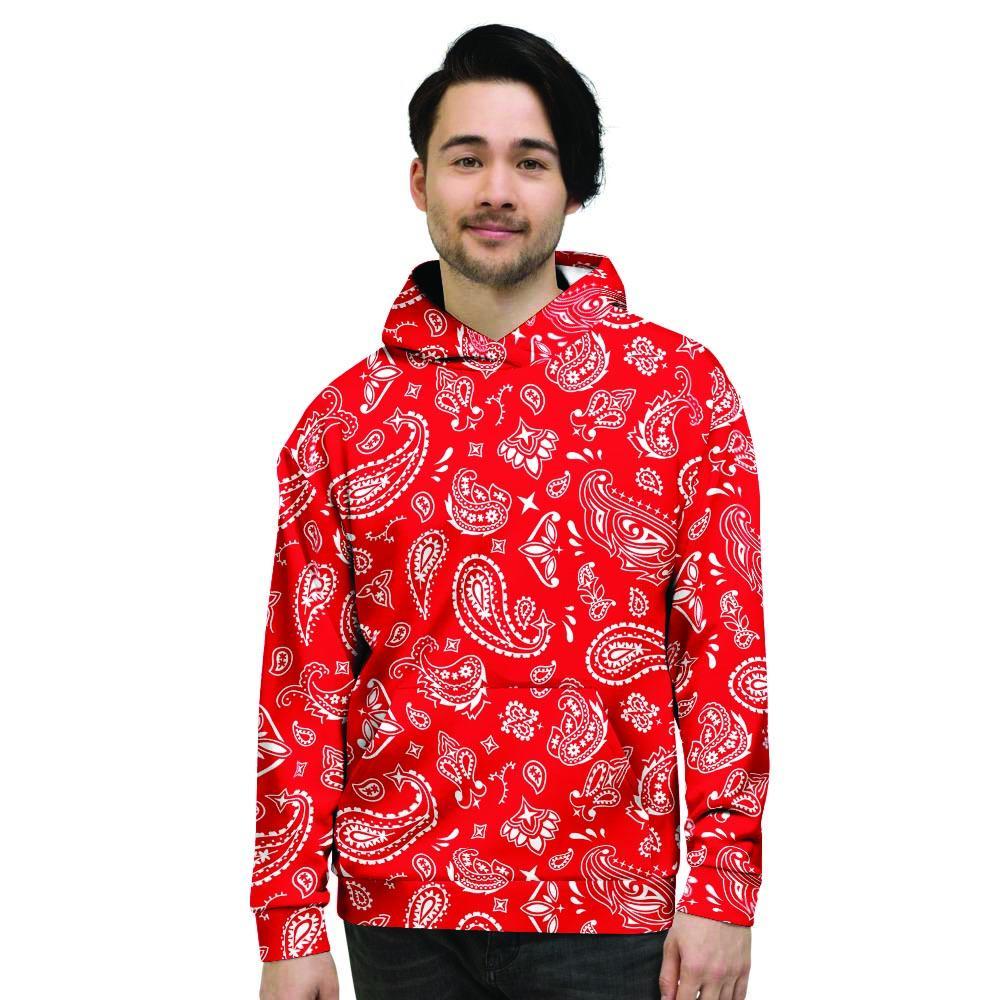 Red Bandana Men's Hoodie-grizzshop