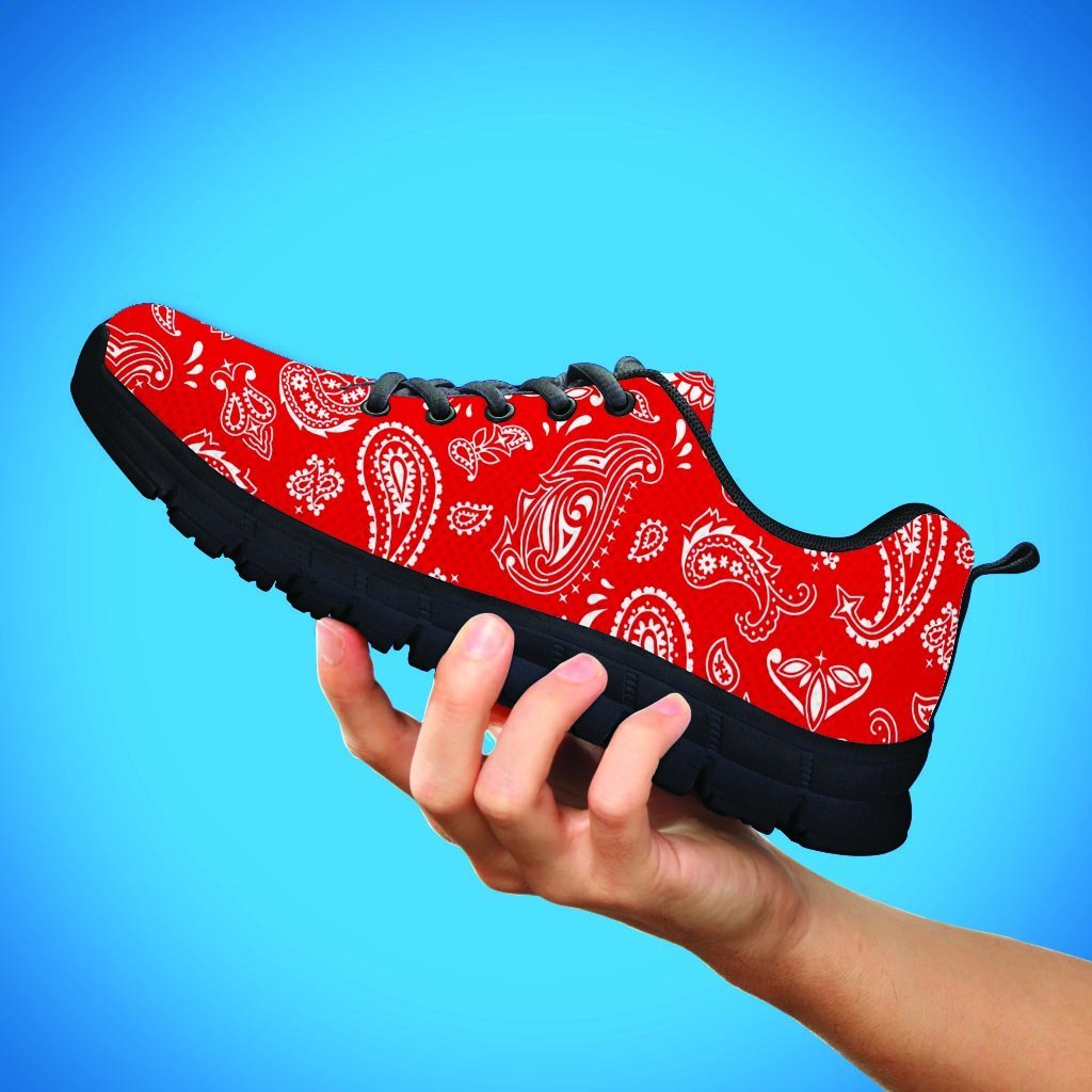 Red Bandana Men's Sneakers-grizzshop