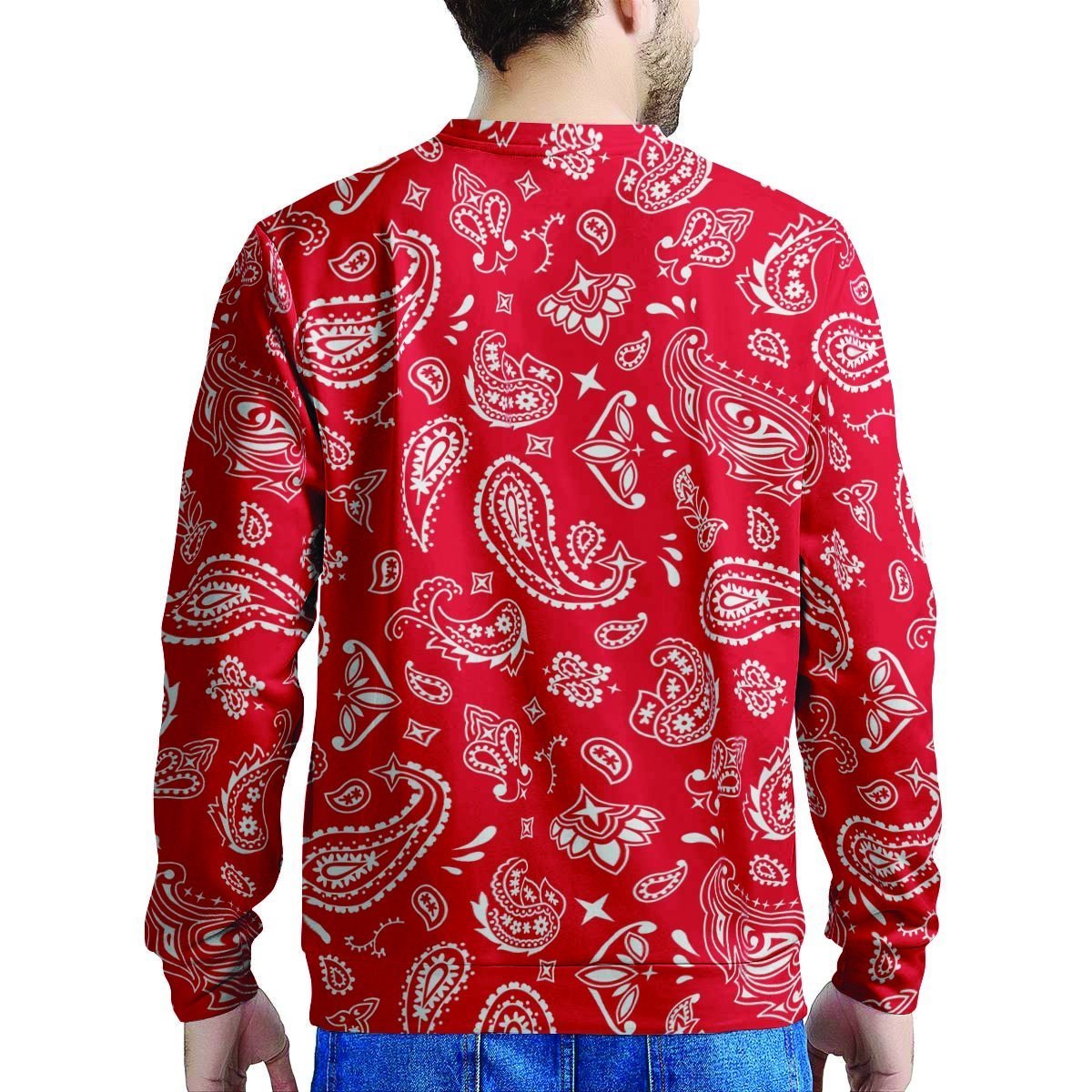 Red Bandana Men's Sweatshirt-grizzshop