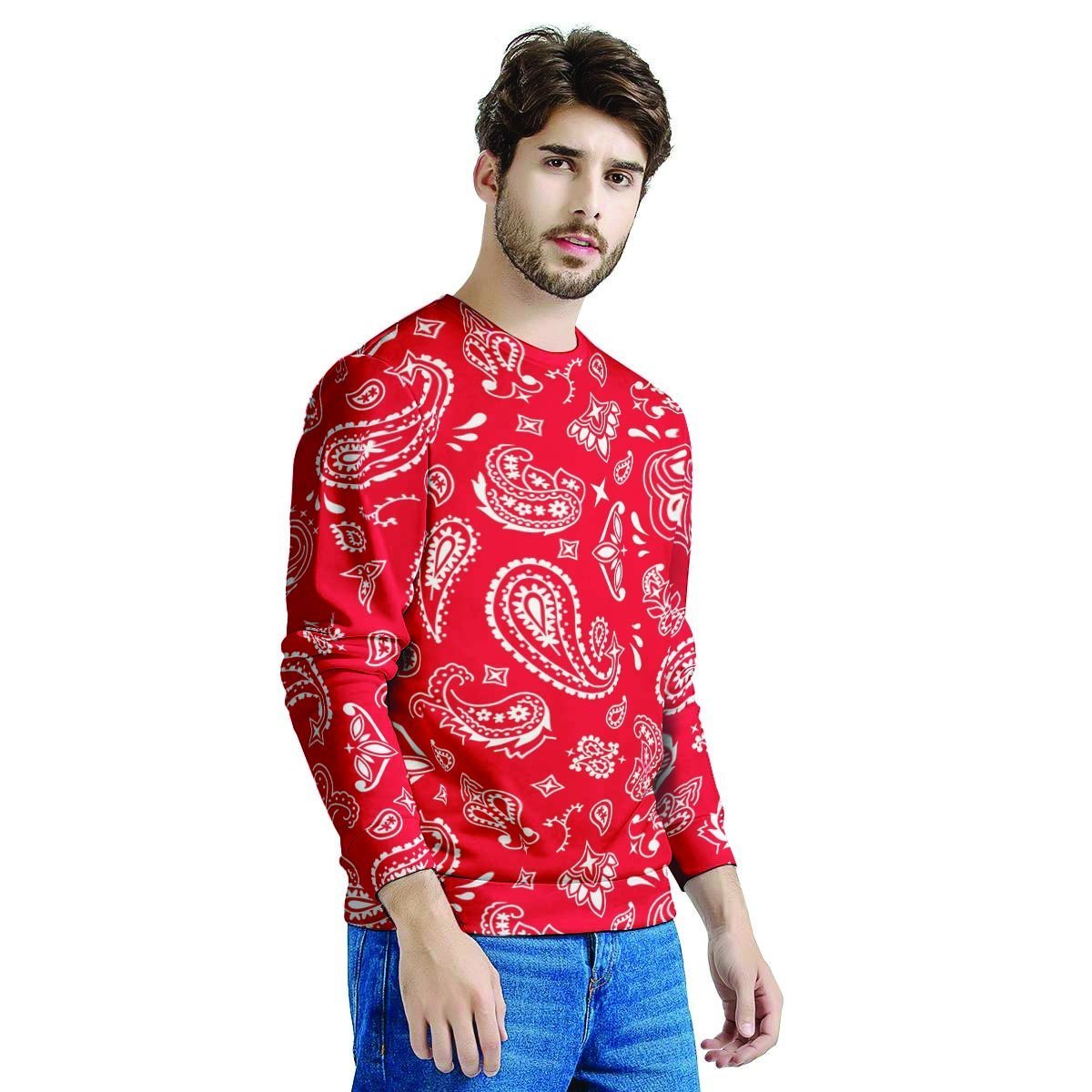 Red Bandana Men's Sweatshirt-grizzshop