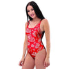 Red Bandana One Piece Swimsuite-grizzshop