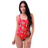 Red Bandana One Piece Swimsuite-grizzshop